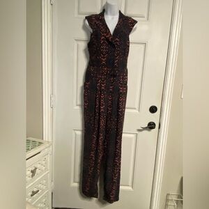 T32- CHARLIE JADE Blue-Purple Snakeskin Jumpsuit